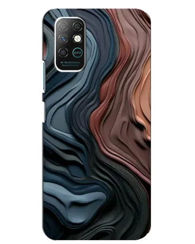 Чохол для Infinix Note 8 з картинкою «Кольорові хвилі каньйону»