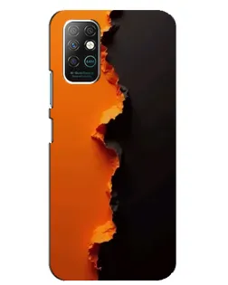 Чохол для Infinix Note 8 з картинкою «Помаранчевий розлом»
