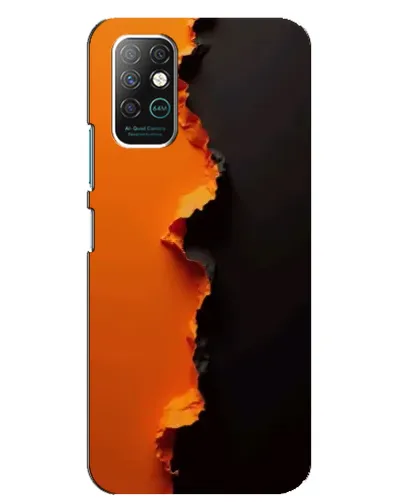 Чохол для Infinix Note 8 з картинкою «Помаранчевий розлом»