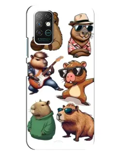 Чохол для Infinix Note 8 з картинкою «Круті капібари музиканти» Чохол для Infinix Note 8 з картинкою «Круті капібари музиканти»