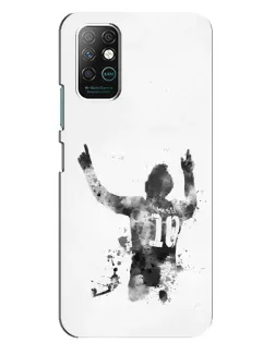 Чохол для Infinix Note 8 з картинкою «Чорно-білий силует Мессі» Чохол для Infinix Note 8 з картинкою «Чорно-білий силует Мессі»