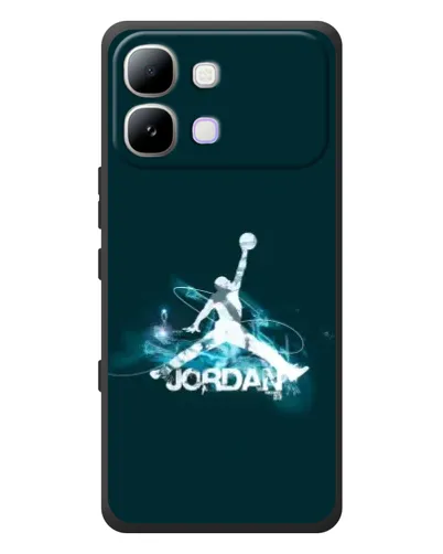 Чохол для Infinix Note Edge з картинкою «Jordan Blue Fire» Чохол для Infinix Note Edge з картинкою «Jordan Blue Fire»