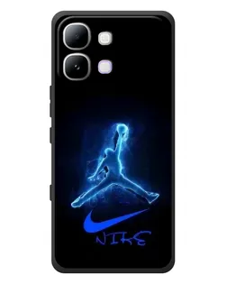 Чохол для Infinix Note Edge з картинкою «Jordan Neon Blue»