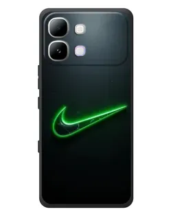 Чохол для Infinix Note Edge з картинкою «Неоновий контур Nike»