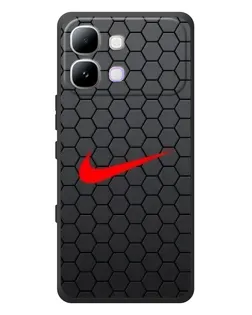 Чохол для Infinix Note Edge з картинкою «Nike — карбонова сітка»