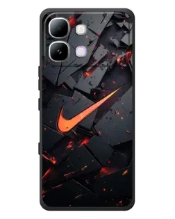 Чохол для Infinix Note Edge з картинкою «Nike — ефект розломів»