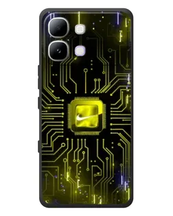 Чохол для Infinix Note Edge з картинкою «Nike — золота іскра»