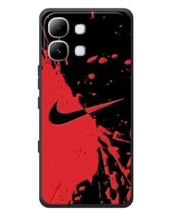 Чохол для Infinix Note Edge з картинкою «Червоні бризки Nike»