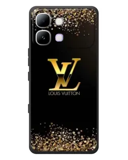 Чохол для Infinix Note Edge з картинкою «LV — золоті іскри»