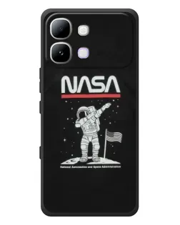 Чохол для Infinix Note Edge з картинкою «NASA — крокуємо по Місяцю»