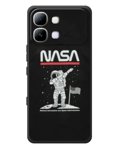 Чохол для Infinix Note Edge з картинкою «NASA — крокуємо по Місяцю» Чохол для Infinix Note Edge з картинкою «NASA — крокуємо по Місяцю»