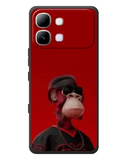 Чохол для Infinix Note Edge з картинкою «Bored Ape в червоному» Чохол для Infinix Note Edge з картинкою «Bored Ape в червоному»
