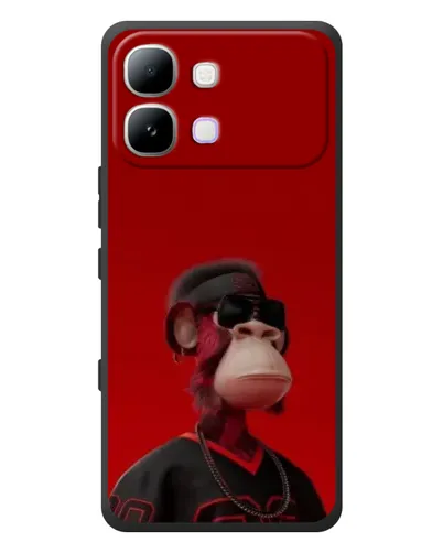 Чохол для Infinix Note Edge з картинкою «Bored Ape в червоному»