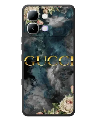 Чехол для Infinix Note Edge с картинкой «Абстрактные цветы Gucci» Чехол для Infinix Note Edge с картинкой «Абстрактные цветы Gucci»
