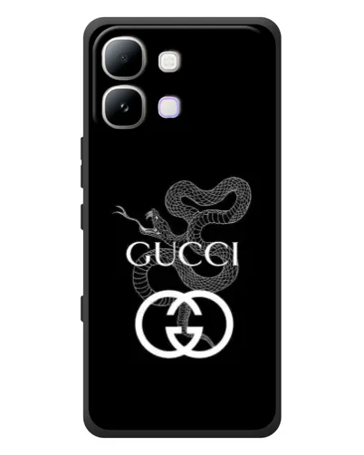 Чехол для Infinix Note Edge с картинкой «Gucci — серебряная змея» Чехол для Infinix Note Edge с картинкой «Gucci — серебряная змея»