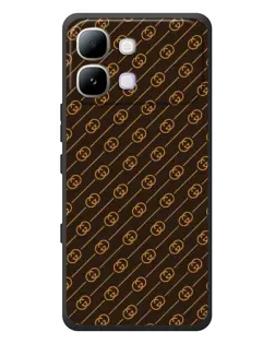 Чехол для Infinix Note Edge с картинкой «Gucci — золотые диагонали» Чехол для Infinix Note Edge с картинкой «Gucci — золотые диагонали»