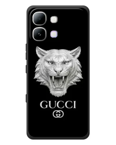 Чехол для Infinix Note Edge с картинкой «Gucci — серебряный лев» Чехол для Infinix Note Edge с картинкой «Gucci — серебряный лев»