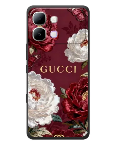 Чохол для Infinix Note Edge з картинкою «Gucci — бордові троянди» Чохол для Infinix Note Edge з картинкою «Gucci — бордові троянди»