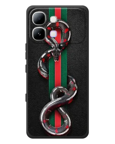 Чехол для Infinix Note Edge с картинкой «Gucci — змея на полосе» Чехол для Infinix Note Edge с картинкой «Gucci — змея на полосе»
