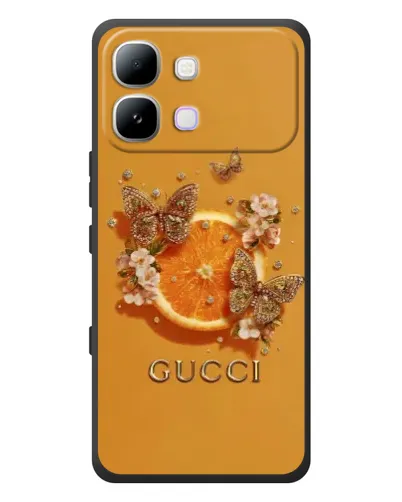 Чехол для Infinix Note Edge с картинкой «Gucci — золотые бабочки» Чехол для Infinix Note Edge с картинкой «Gucci — золотые бабочки»