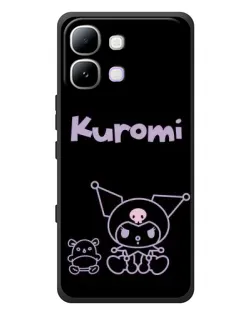 Чохол для Infinix Note Edge з картинкою «Kuromi — чорний мінімалізм» Чохол для Infinix Note Edge з картинкою «Kuromi — чорний мінімалізм»