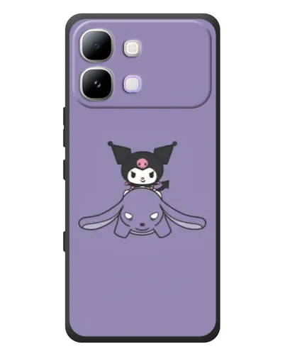 Чохол для Infinix Note Edge з картинкою «Kuromi на ліловому фоні» Чохол для Infinix Note Edge з картинкою «Kuromi на ліловому фоні»