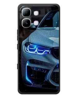 Чохол для Infinix Note Edge з картинкою «Погляд BMW з синіми фарами»