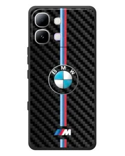 Чохол для Infinix Note Edge з картинкою «Емблема BMW та карбон»