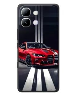 Чохол для Infinix Note Edge з картинкою «Червона BMW на дорозі»