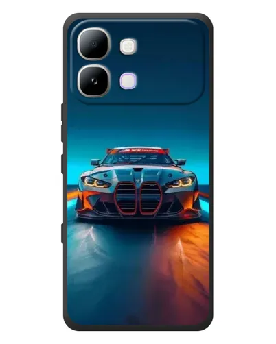 Чехол для Infinix Note Edge с картинкой «BMW — огни неона» Чехол для Infinix Note Edge с картинкой «BMW — огни неона»