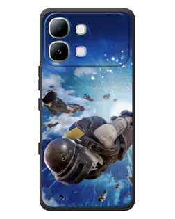 Чохол для Infinix Note Edge з картинкою «Десант PUBG — стрибок»
