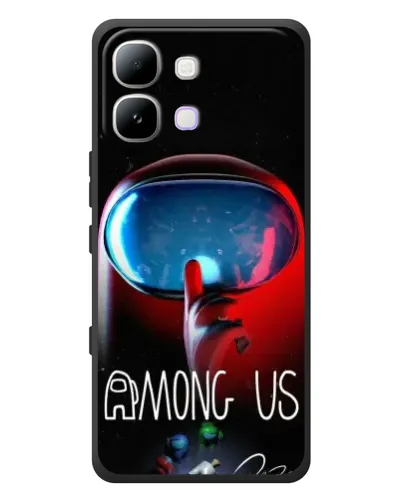 Чехол для Infinix Note Edge с картинкой «Красный импостер — макро» Чехол для Infinix Note Edge с картинкой «Красный импостер — макро»