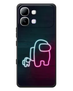 Чехол для Infinix Note Edge с картинкой «Among Us неон-арт»