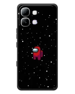 Чехол для Infinix Note Edge с картинкой «Красный Among Us»