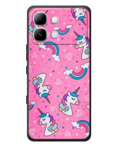 Чехол для Infinix Note Edge с картинкой «Unicorn паттерн розовый» Чехол для Infinix Note Edge с картинкой «Unicorn паттерн розовый»