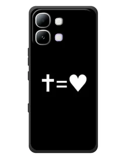 Чохол для Infinix Note Edge з картинкою «Хрест та Серце»