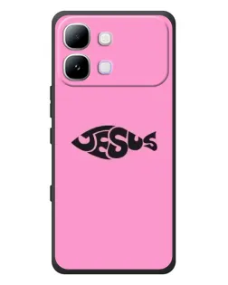 Чохол для Infinix Note Edge з картинкою «Рожевий символ Jesus»