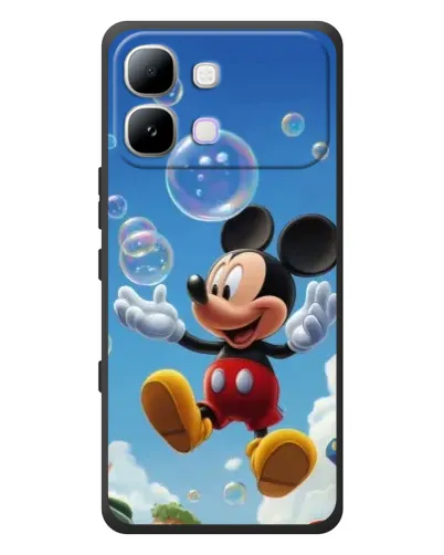 Чехол для Infinix Note Edge с картинкой «Mickey и мыльные пузыри»