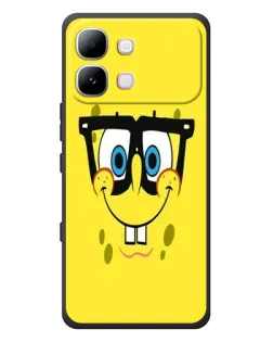 Чехол для Infinix Note Edge с картинкой «Минималистичный Спанч Боб»