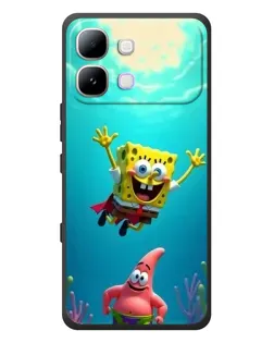 Чехол для Infinix Note Edge с картинкой «Спанч Боб под водой»