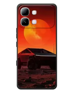 Чохол для Infinix Note Edge з картинкою «Cybertruck на Марсі»
