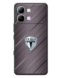 Чохол для Infinix Note Edge з картинкою «Металева текстура Tesla»