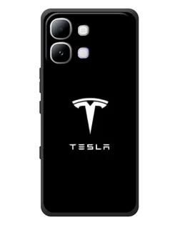 Чохол для Infinix Note Edge з картинкою «Tesla White Logo»