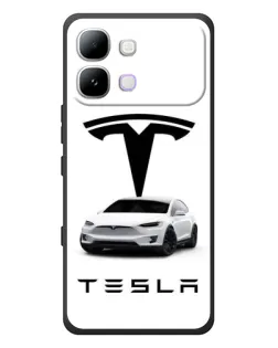 Чохол для Infinix Note Edge з картинкою «Tesla White Style»