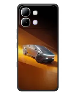 Чохол для Infinix Note Edge з картинкою «Cybertruck у пустелі»
