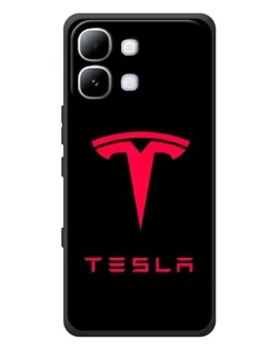 Чохол для Infinix Note Edge з картинкою «Tesla Red Logo»