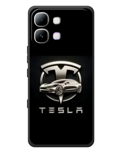 Чохол для Infinix Note Edge з картинкою «Tesla — срібне авто» Чохол для Infinix Note Edge з картинкою «Tesla — срібне авто»