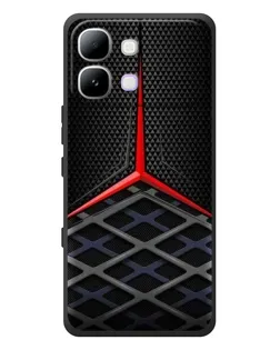 Чехол для Infinix Note Edge с картинкой «Mercedes Carbon Grid»