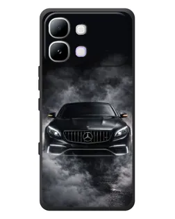 Чехол для Infinix Note Edge с картинкой «Mercedes в дыму»