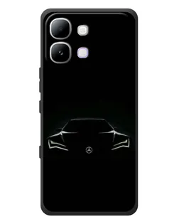 Чехол для Infinix Note Edge с картинкой «Mercedes — силуэт авто» Чехол для Infinix Note Edge с картинкой «Mercedes — силуэт авто»
